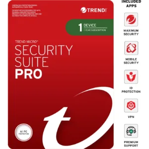Trend Micro Security Suite Pro 1-Device, 1 Year