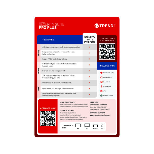 Trend Micro Security Suite 6 Devices 4 year Pro Plus
