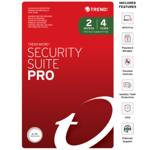 Trend Micro Security Suite Pro for 2 Devices 4 Year Subscription